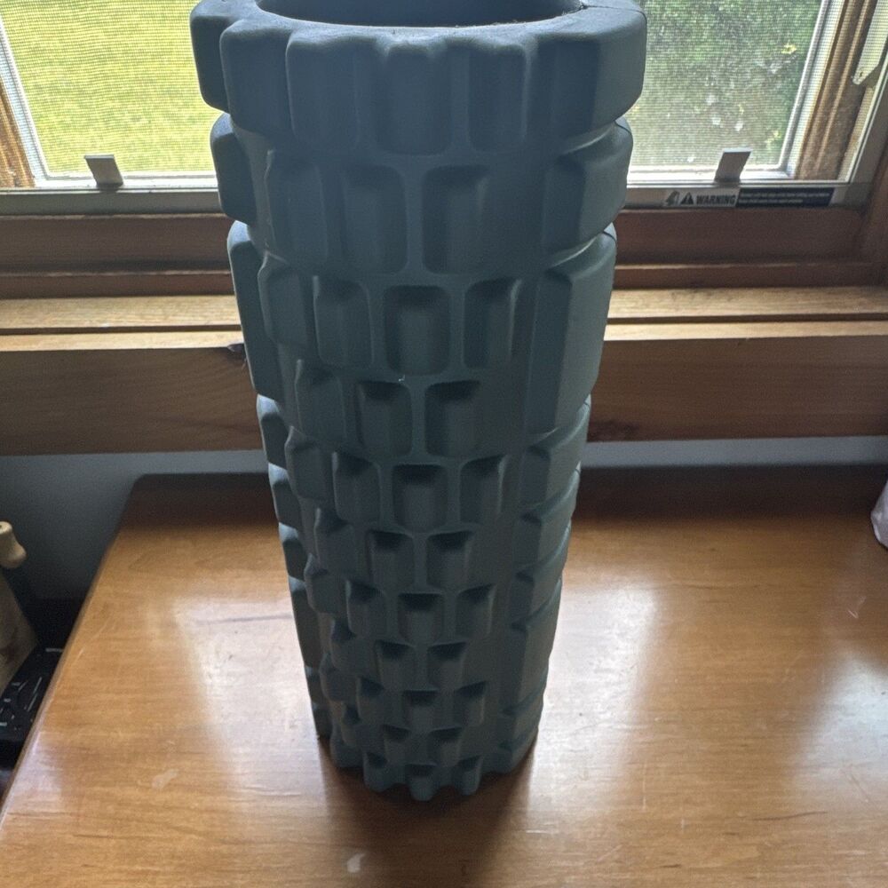 Crane 12in Green Foam Roller, Hollow Design Massage Grid, Full Body